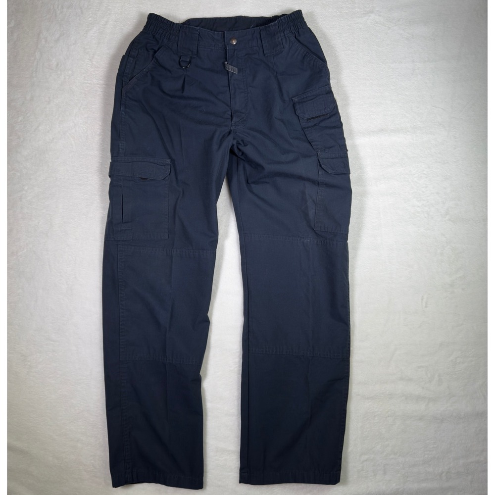 Propper Mens Tactical Pants 34/32 Blue‎ Cargo Elastic Waist Utility